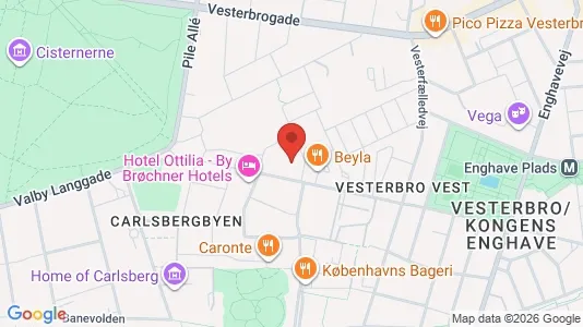 Apartments for rent i Vesterbro - kort over placeringen
