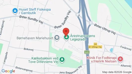 Apartments for rent i Aalborg Center - kort over placeringen