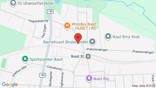 Apartments for rent i Ikast - kort over placeringen