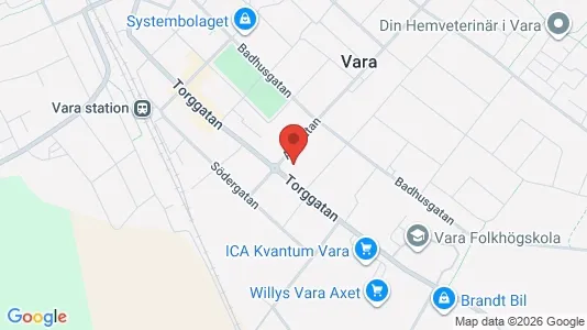 Apartments for rent i Vara - kort over placeringen