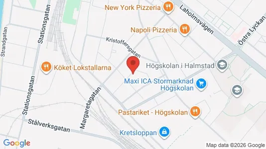 Apartments for rent i Halmstad - kort over placeringen