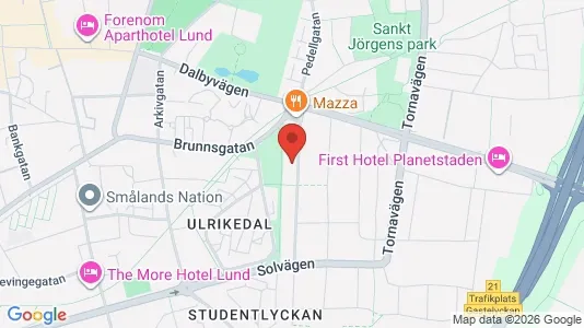 Apartments for rent i Lund - kort over placeringen