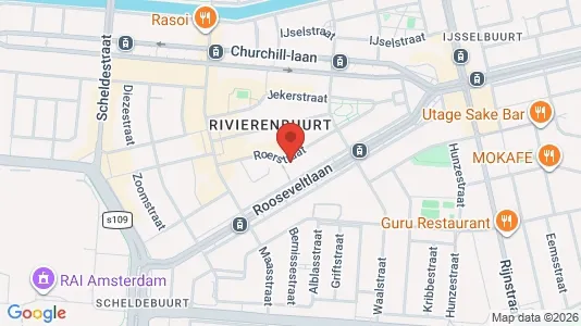 Apartments for rent i Amsterdam Zuideramstel - kort over placeringen