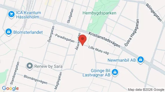 Apartments for rent i Hässleholm - kort over placeringen
