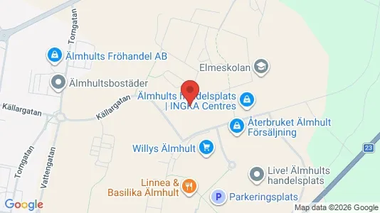 Apartments for rent i Älmhult - kort over placeringen