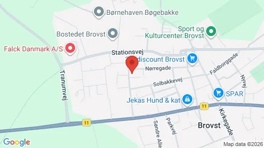 Apartments for rent i Brovst - kort over placeringen