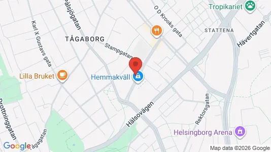 Apartments for rent i Helsingborg - kort over placeringen