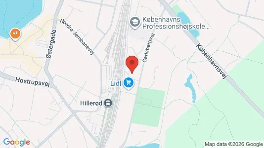 Apartments for rent i Hillerød - kort over placeringen