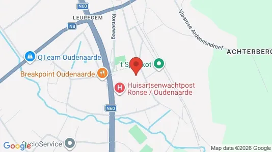 Apartments for rent i Oudenaarde - kort over placeringen