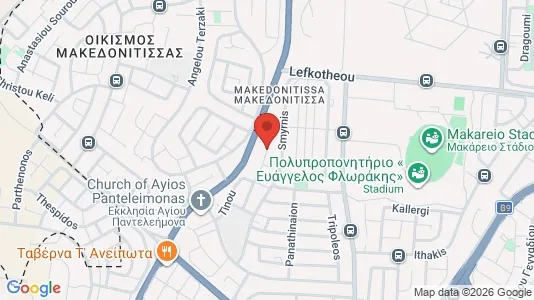 Apartments for rent i Nicosia Egkomi - kort over placeringen