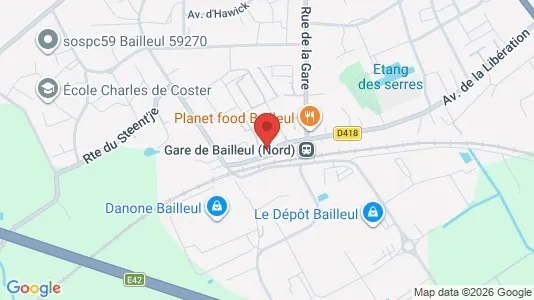 Apartments for rent i Dunkerque - kort over placeringen