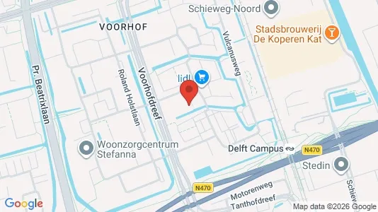 Apartments for rent i Delft - kort over placeringen
