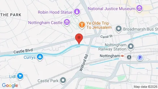 Apartments for rent i Nottingham - Nottinghamshire - kort over placeringen