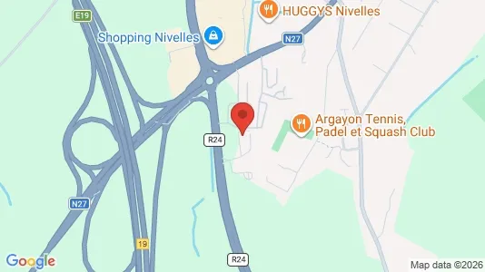 Apartments for rent i Nijvel - kort over placeringen
