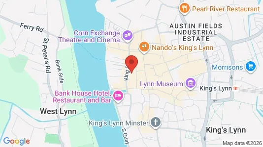 Apartments for rent i King's Lynn - Norfolk - kort over placeringen