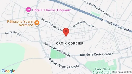 Apartments for rent i Reims - kort over placeringen