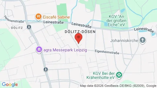 Apartments for rent i Leipzig - kort over placeringen