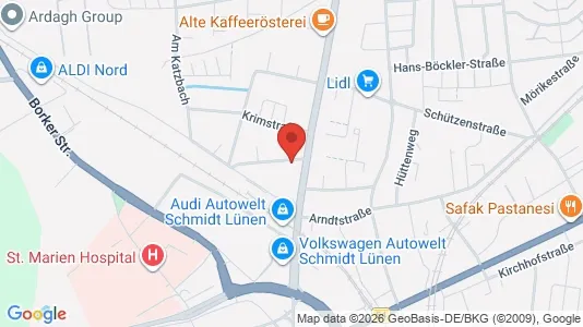 Apartments for rent i Unna - kort over placeringen