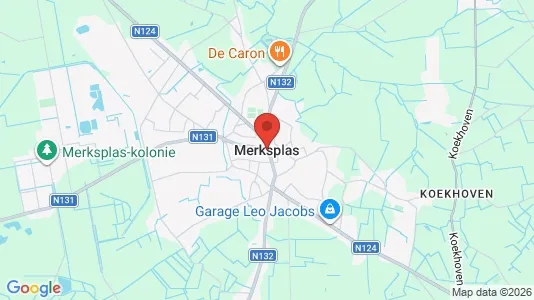 Houses for rent i Merksplas - kort over placeringen