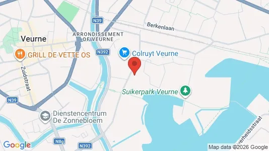 Apartments for rent i Veurne - kort over placeringen