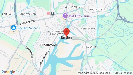 Apartments for rent i Emden - kort over placeringen