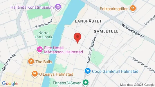 Apartments for rent i Halmstad - kort over placeringen