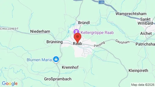 Apartments for rent i Raab - kort over placeringen