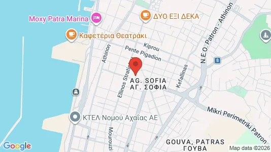 Apartments for rent i Patras - kort over placeringen
