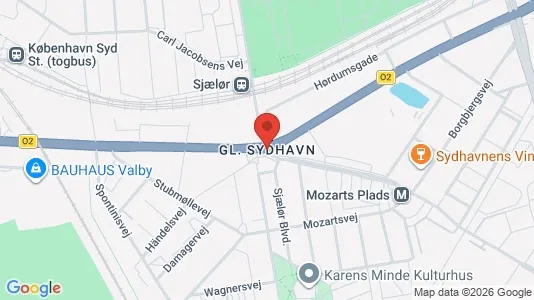 Rooms for rent i Copenhagen SV - kort over placeringen