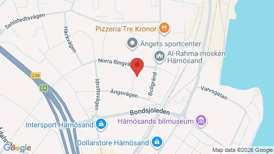 Apartments for rent i Härnösand - kort over placeringen