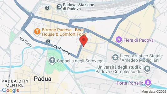Rooms for rent i Padua - kort over placeringen