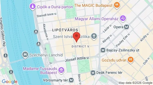 Apartments for rent i Budapest Belváros-Lipótváros - kort over placeringen