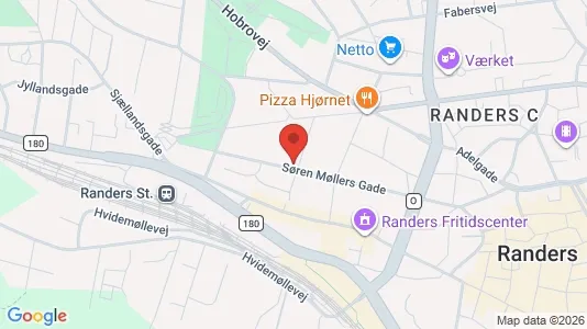 Apartments for rent i Randers C - kort over placeringen