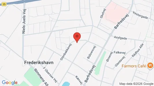 Apartments for rent i Frederikshavn - kort over placeringen