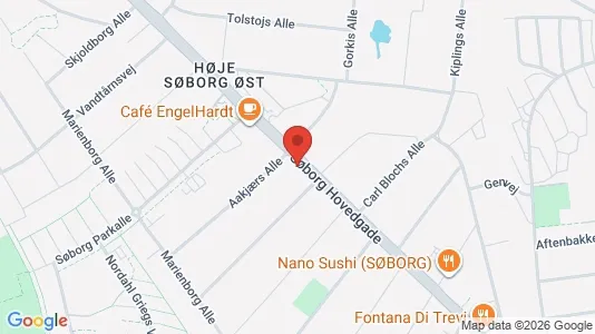 Apartments for rent i Søborg - kort over placeringen