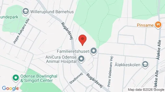 Apartments for rent i Odense C - kort over placeringen