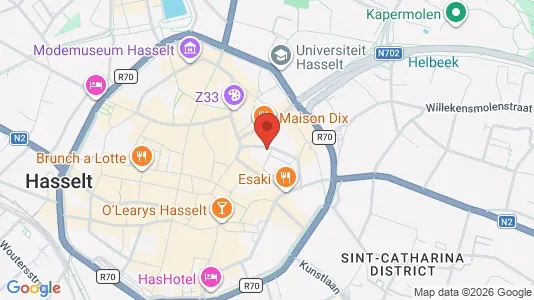 Apartments for rent i Hasselt - kort over placeringen