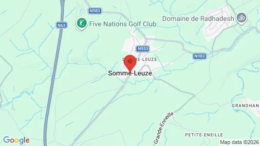 Houses for rent i Somme-Leuze - kort over placeringen
