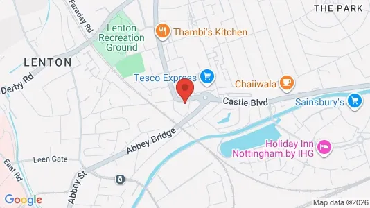 Apartments for rent i Nottingham - Nottinghamshire - kort over placeringen
