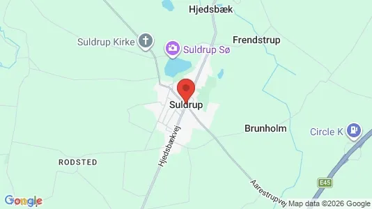 Apartments for rent i Suldrup - kort over placeringen