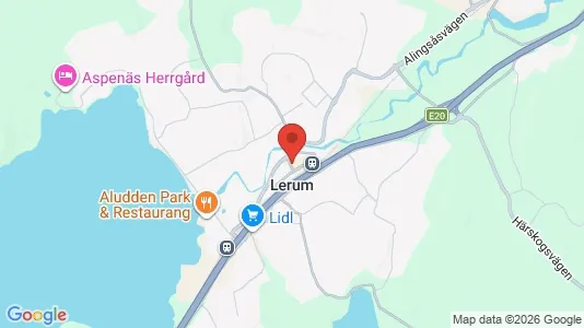 Rooms for rent i Lerum - kort over placeringen
