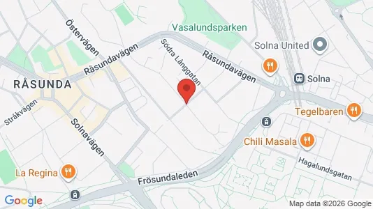 Apartments for rent i Solna - kort over placeringen