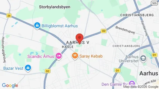 Apartments for rent i Aarhus V - kort over placeringen