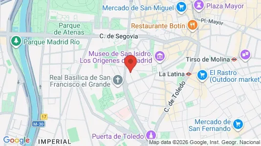 Apartments for rent i Madrid Centro - kort over placeringen