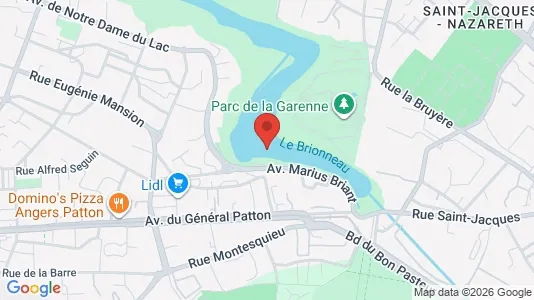 Apartments for rent i Angers - kort over placeringen
