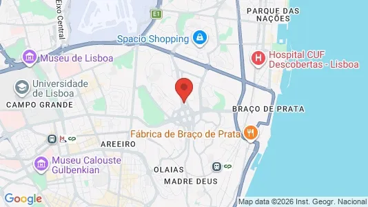 Apartments for rent i Lisboa Marvila - kort over placeringen