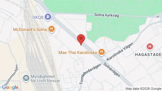 Apartments for rent i Solna - kort over placeringen