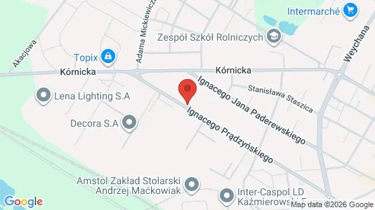 Apartments for rent i Średzki - kort over placeringen