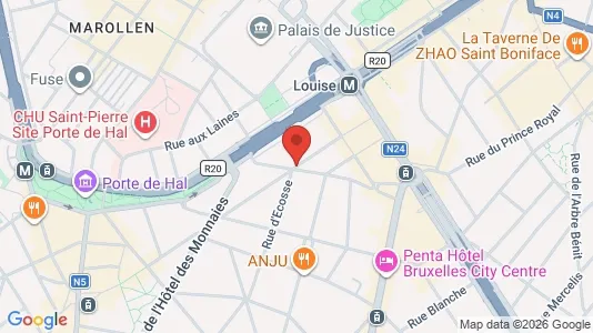 Apartments for rent i Brussels Sint-Gillis - kort over placeringen
