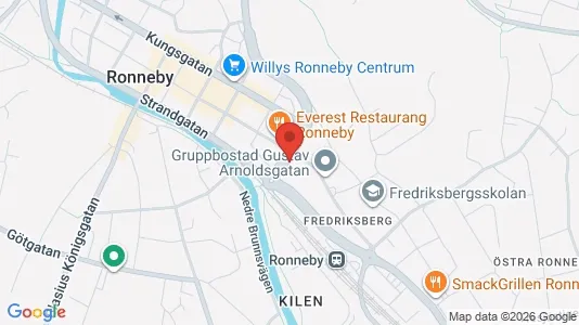 Apartments for rent i Ronneby - kort over placeringen